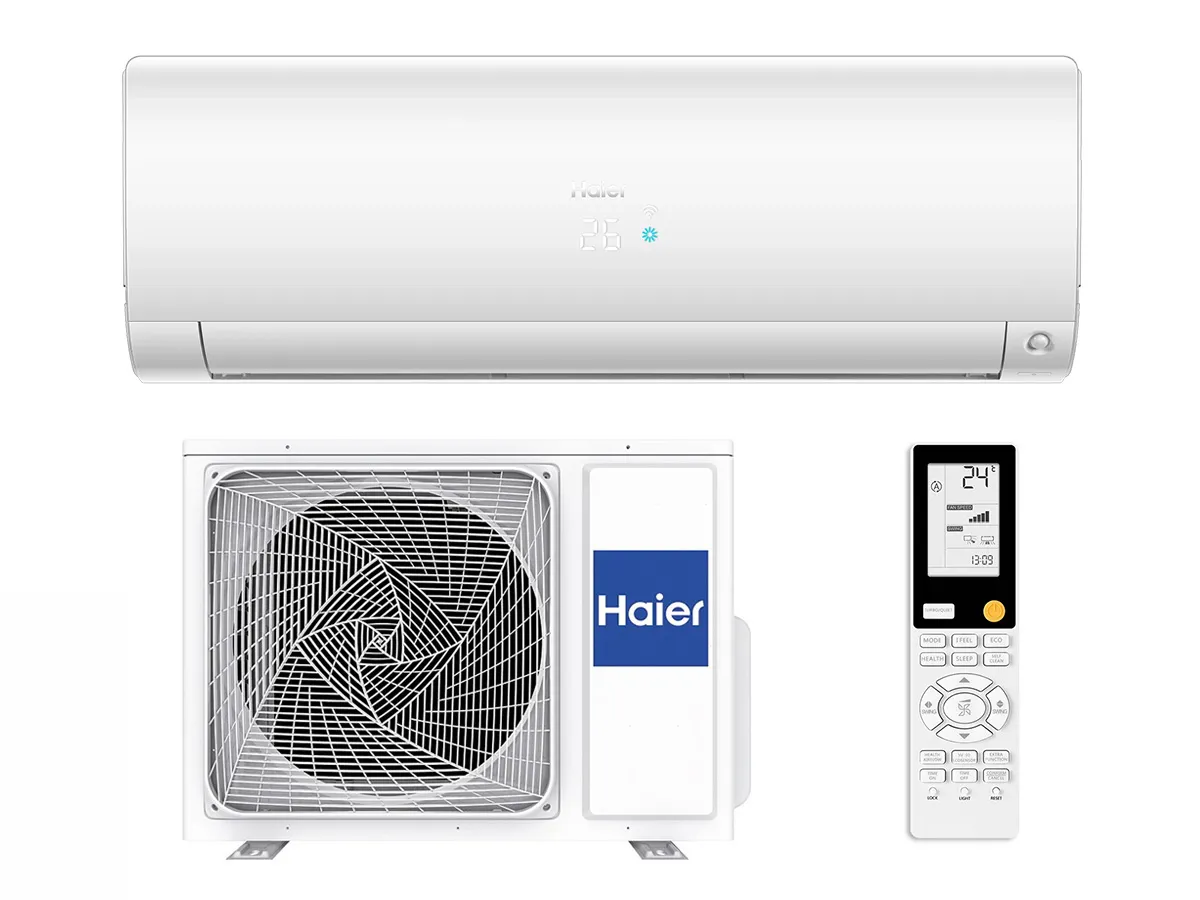 Кондиционер HAIER FLEXIS Plus DC Inverter R32 Super Match AS25S2SF1FA-LW-1U25S2SM1FA (white shine) (Обогрев при - 20°C)