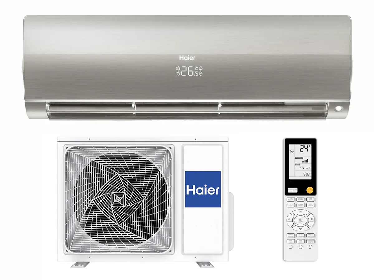 Кондиционер HAIER FLEXIS Plus DC Inverter Super Match AS35S2SF1FA-S-1U35S2SM1FA (silver shine)