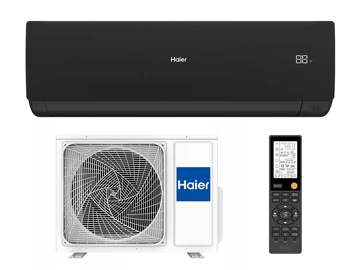 Кондиционер HAIER SERENE Plus DCInverter R32 AS25SBBHRA-MB 1U25DEBFRA-SH чёрный матовый (Обогрев при - 25°C)