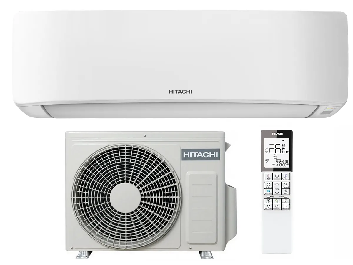 Кондиционер Hitachi Inverter R32 Airhome 400 RAK-DJ25RHAE+RAC-DJ25WHAE 9000 BTU