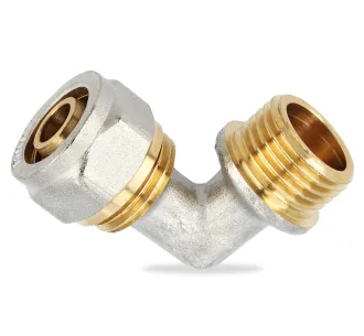 Cot conector pentru teava multistrat PEX-AL-PEX M 16 mm x 1/2 