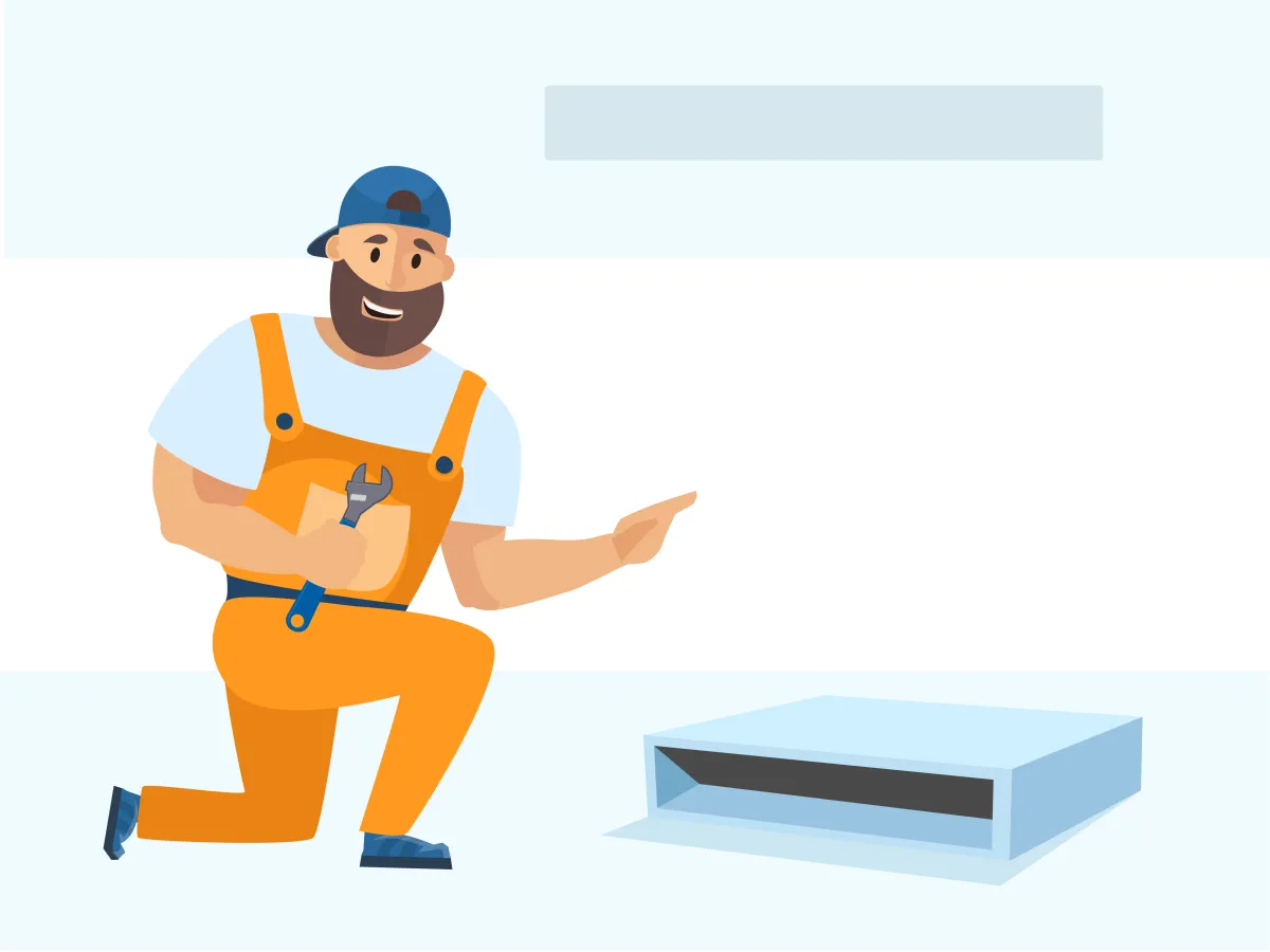Demontarea unitatii interioare de tip canal slim 12000 BTU