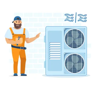 Instalarea pompelor de caldura (aer-aer) pana la 2 kW