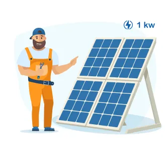 Instalarea panourilor solare pentru un kW de electricitate