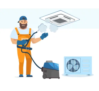 Профилактика кассетного кондиционера 9000 BTU