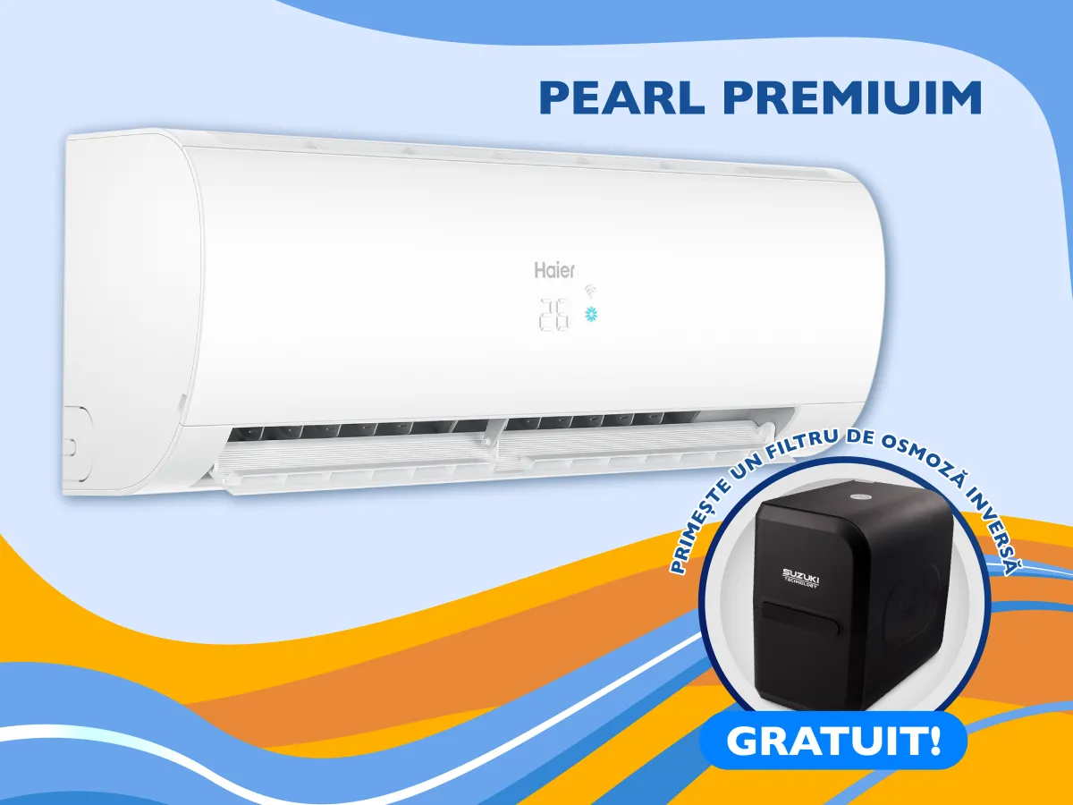 Conditioner HAIER PEARL Premium DC Inverter R32 AS25PBPHRA-PRE-1U25YEGFRA-H (Încălzire pana la - 25°C)