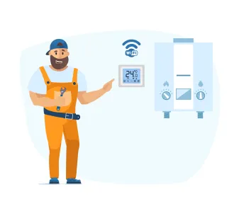 Подключение беспроводного комнатного термостата (Wi-Fi)