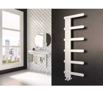 Дизайнерские полотенцесушители LOJIMAX, коллекция NUMMO STYLE Белый матовый
