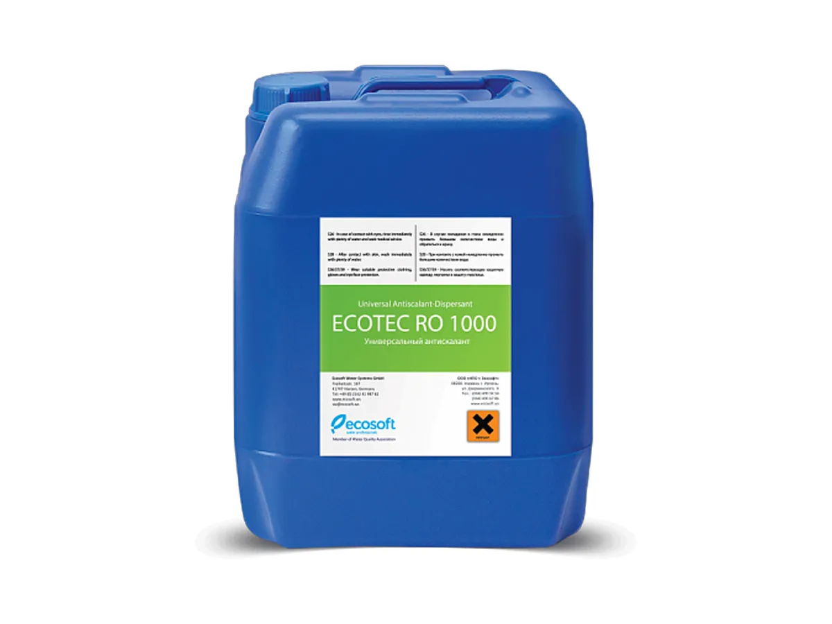 Anticalcant-dispersant ECOSOFT ecotec RO 1000, recipient 10 kg