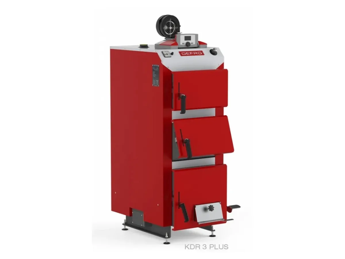 Cazan pe combustibil solid cu incarcare manuala DEFRO KDR PLUS 3 A 20 kW