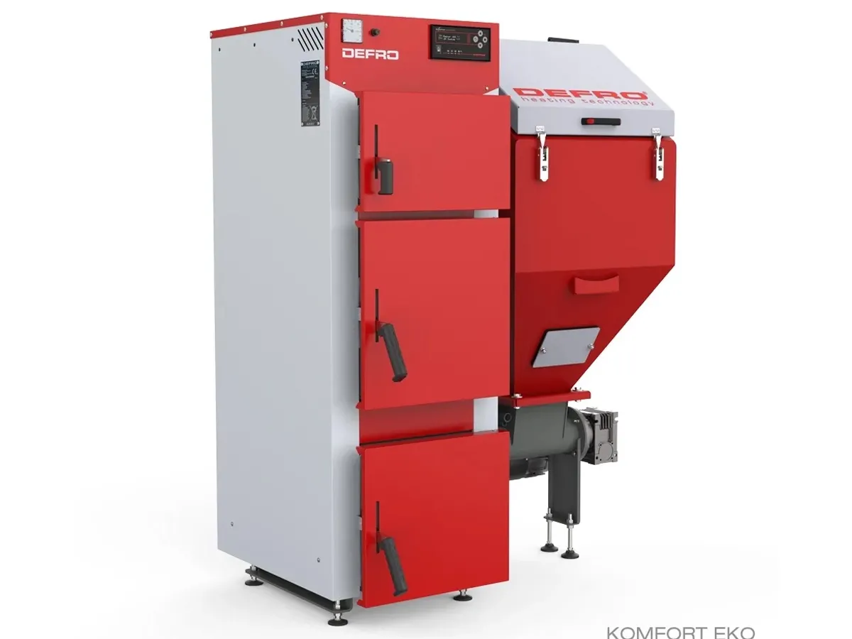 Твердотопливный котёл с автоматической подачей DEFRO KOMFORT EKO 5 KLASA ECODESIGN 9 кВт 