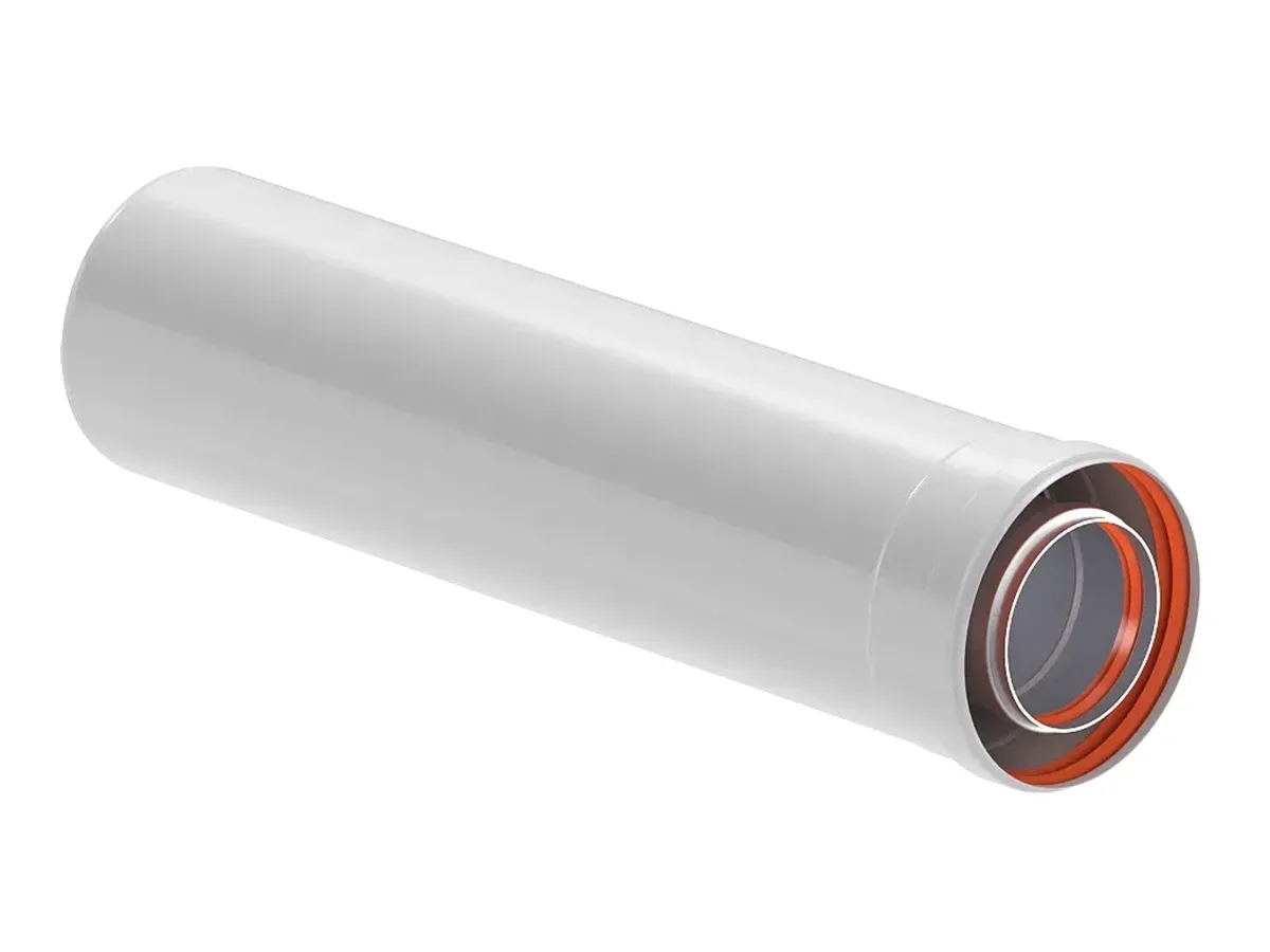 Prelungire coaxiala, pentru cos d 60/100 mm, l 1000 mm
