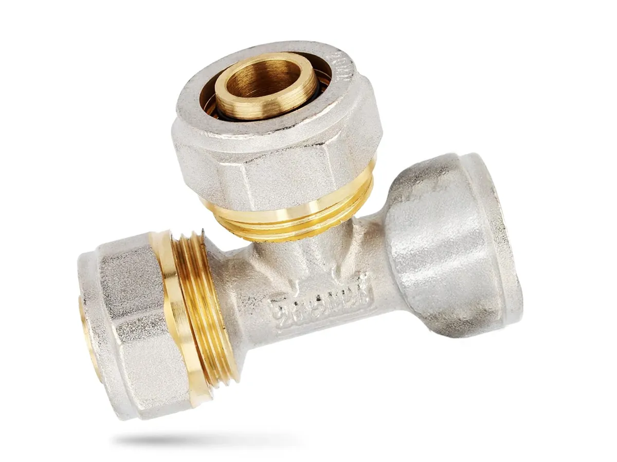  Teu pentru teava multistrat PEX-AL-PEX F lateral 16 mm x 1/2 