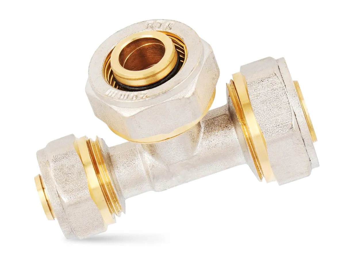 Teu redus pentru teava multistrat PEX-AL-PEX 20 mm x 16 mm x 16 mm