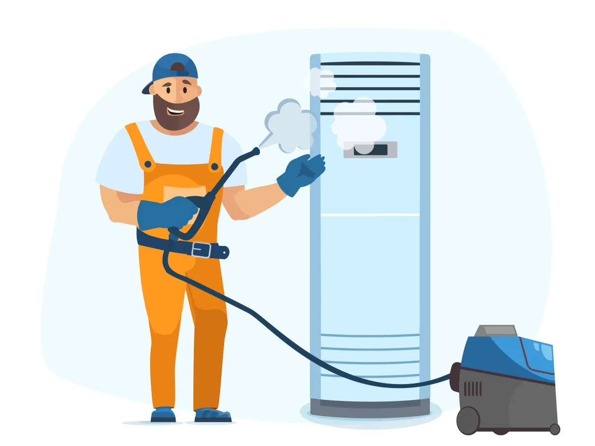 Profilaxia aparatului de aer conditionat de tip coloana 