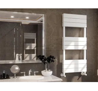 Uscător de prosoape de design LOJIMAX colecția CALVIN 1000x600 mm, Alb