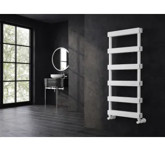Uscător de prosoape de design LOJIMAX colecția FABIO 1200x400 mm, Alb