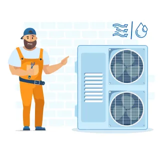 Instalarea pompelor de caldura (aer-apa) pana la 16 kW