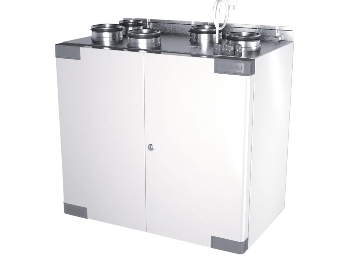 Recuperator de aer cu sistem de ventilație OSTBERG HERU 100 T EC-y2 RE (debit de aer 418 m³/h)