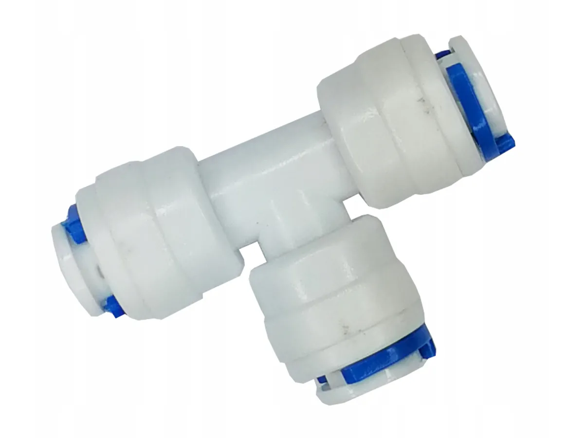 Piesă T de împingere 1/4"x1/4"x1/4" pentru sisteme de osmoză inversă