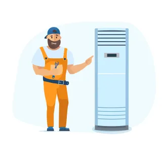 Demontarea sau instalarea unitatii interioare de tip coloana 