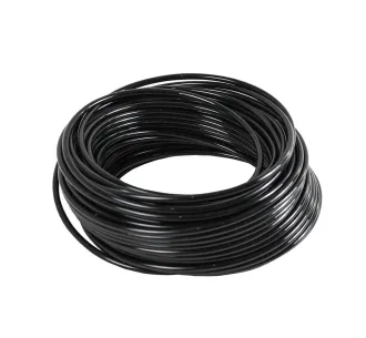 Tub 1/4" negru 1 m