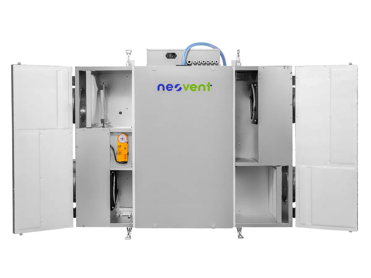 Recuperator de aer cu sistem de ventilație de perete NEOVENT KNP PERFECT 1500 (debit de aer 1500 m³/h)