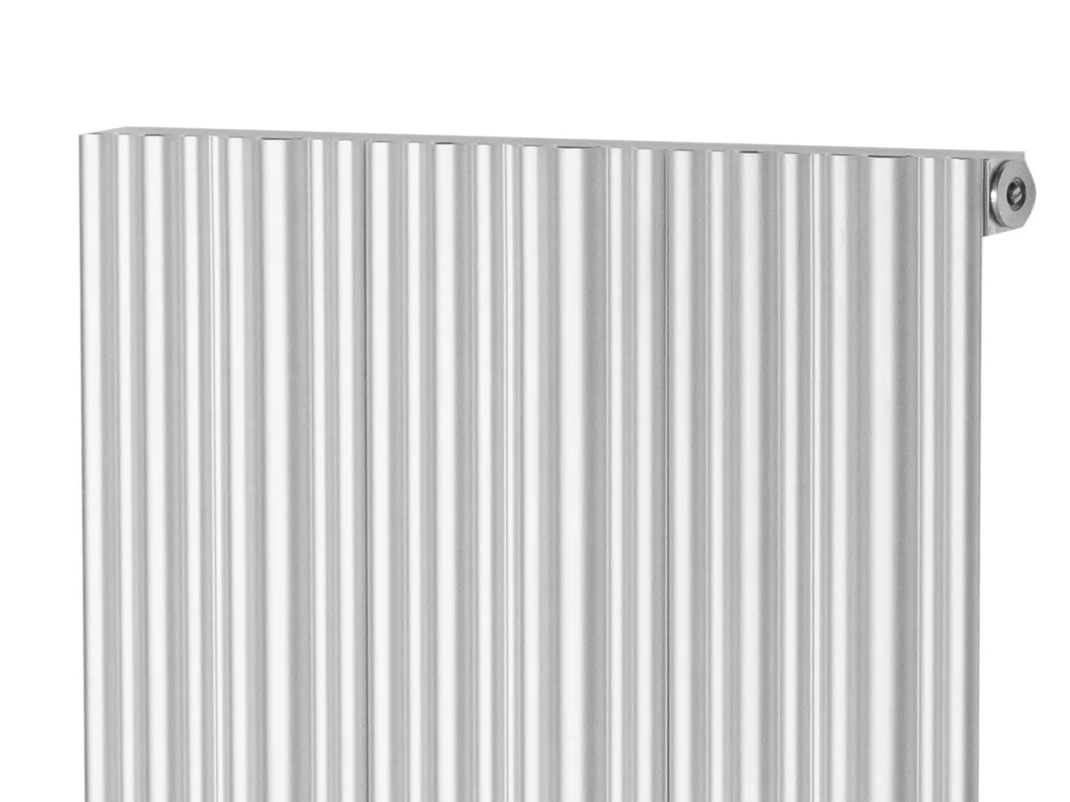 Calorifer decorativ LOJIMAX, colectia BAMBOO inaltimea 300 mm. latimea 239 mm. INOX MATT ANODISING