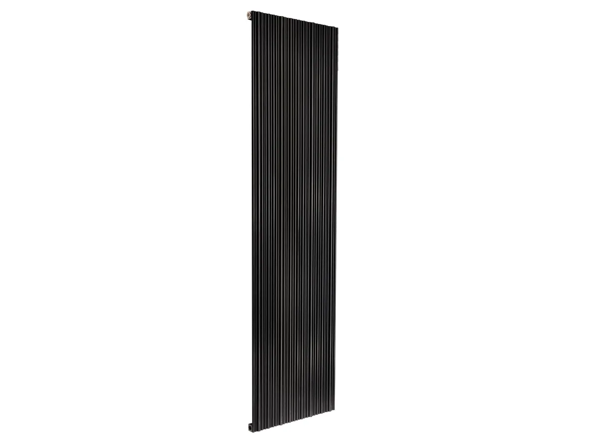 Calorifer decorativ LOJIMAX, colectia BAMBOO inaltimea 300 mm. latimea 239 mm. BLACK MATT ANODISING