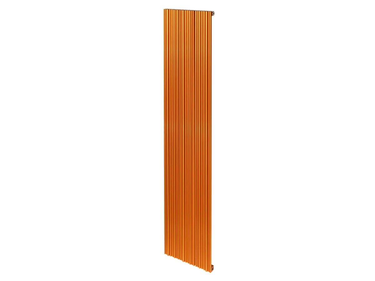 Calorifer decorativ LOJIMAX, colectia BAMBOO inaltimea 300 mm. latimea 239 mm. COPPER MATT ANODISING