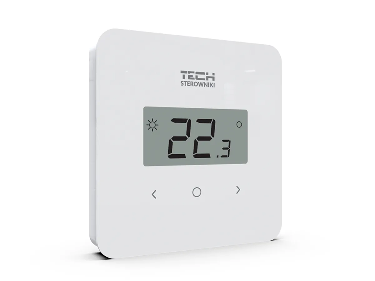 Беспроводной комнатный программируемый термостат с недельным циклом Tech EU T-2.2 (белый)
