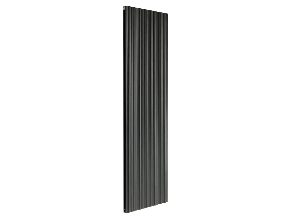 Calorifer decorativ LOJIMAX, colectia BAMBOO DOUBLE inaltimea 300 mm. latimea 239 mm. BLACK MATT ANODISING