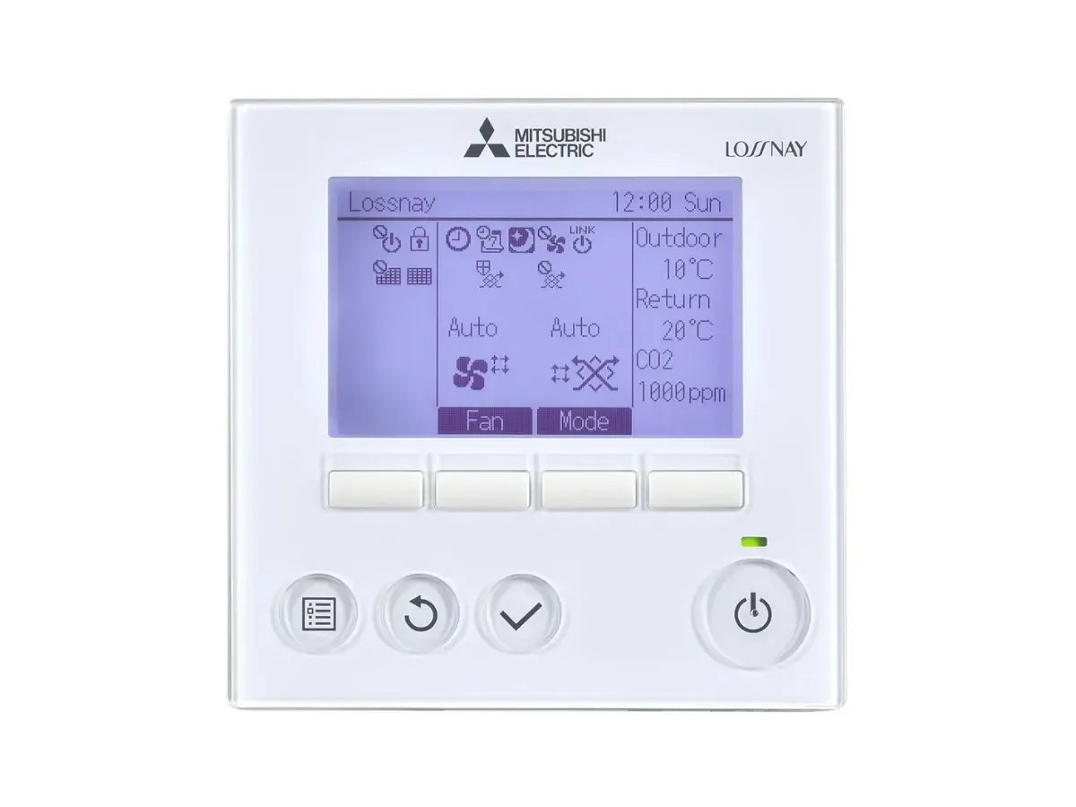 Recuperator de aer cu sistem de ventilație de tip canal Mitsubishi Electric LGH-150RVX3-E (debit de aer 1500 m³/h)