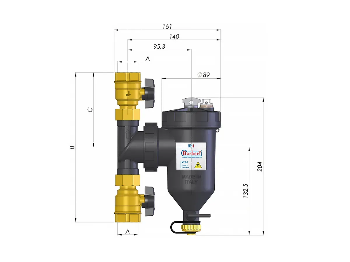 Filtru magnetic Barberi V73.P