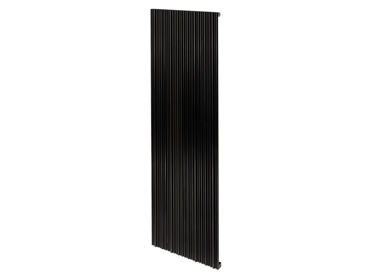 Calorifer decorativ LOJIMAX, colectia BAMBOO inaltimea 300 mm. latimea 239 mm. BLACK MATT ANODISING