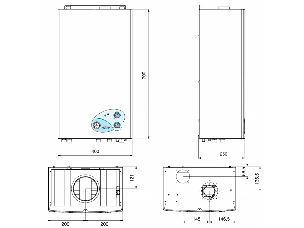 Классический газовый котел Nova Florida VELA CTFS 24 кВт