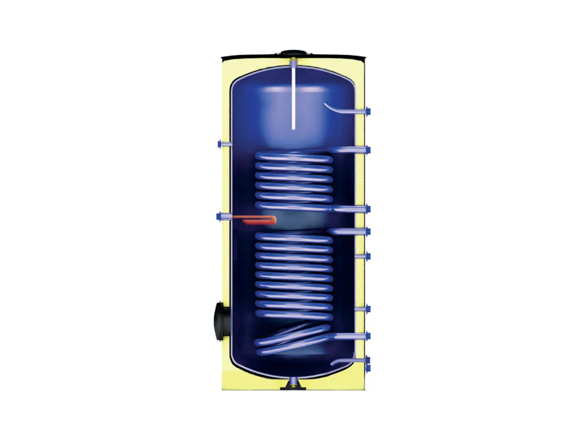 Boiler autonom cu 2 serpantine Apamet 2500 l