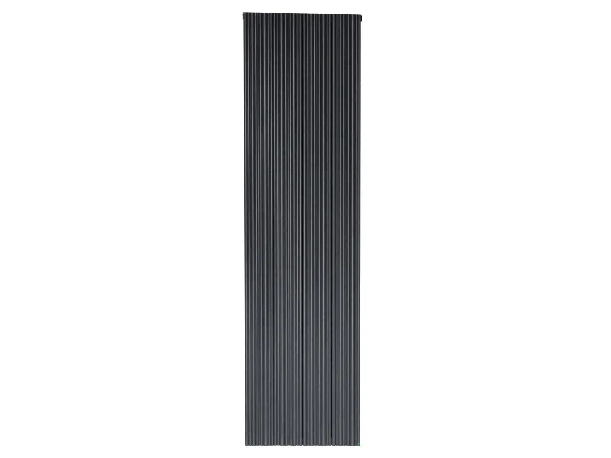 Calorifer decorativ LOJIMAX, colectia BAMBOO DOUBLE inaltimea 300 mm. latimea 239 mm. BLACK MATT ANODISING