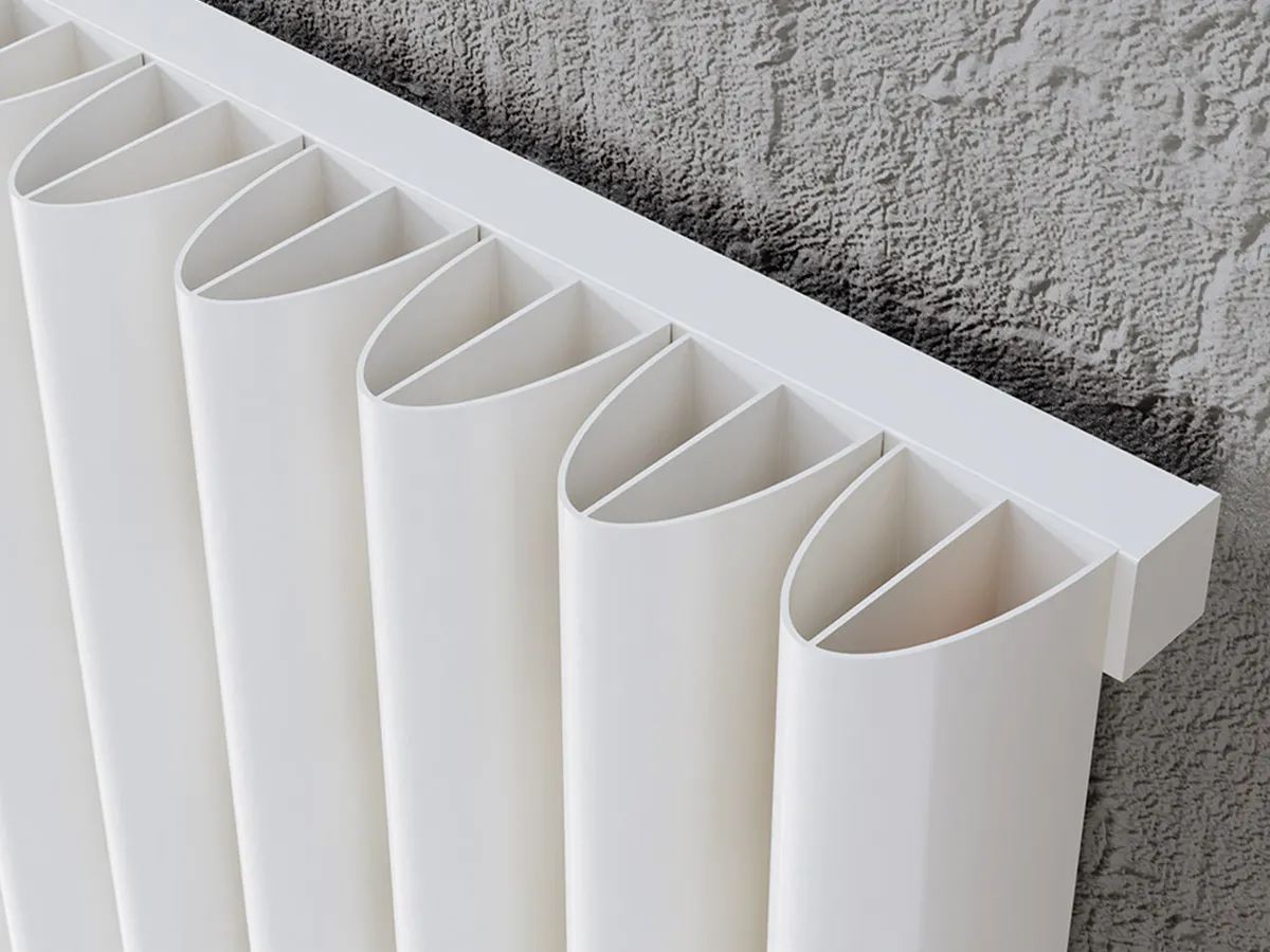 Calorifer decorativ LOJIMAX colecția ALBITE 1400x490 mm, Alb