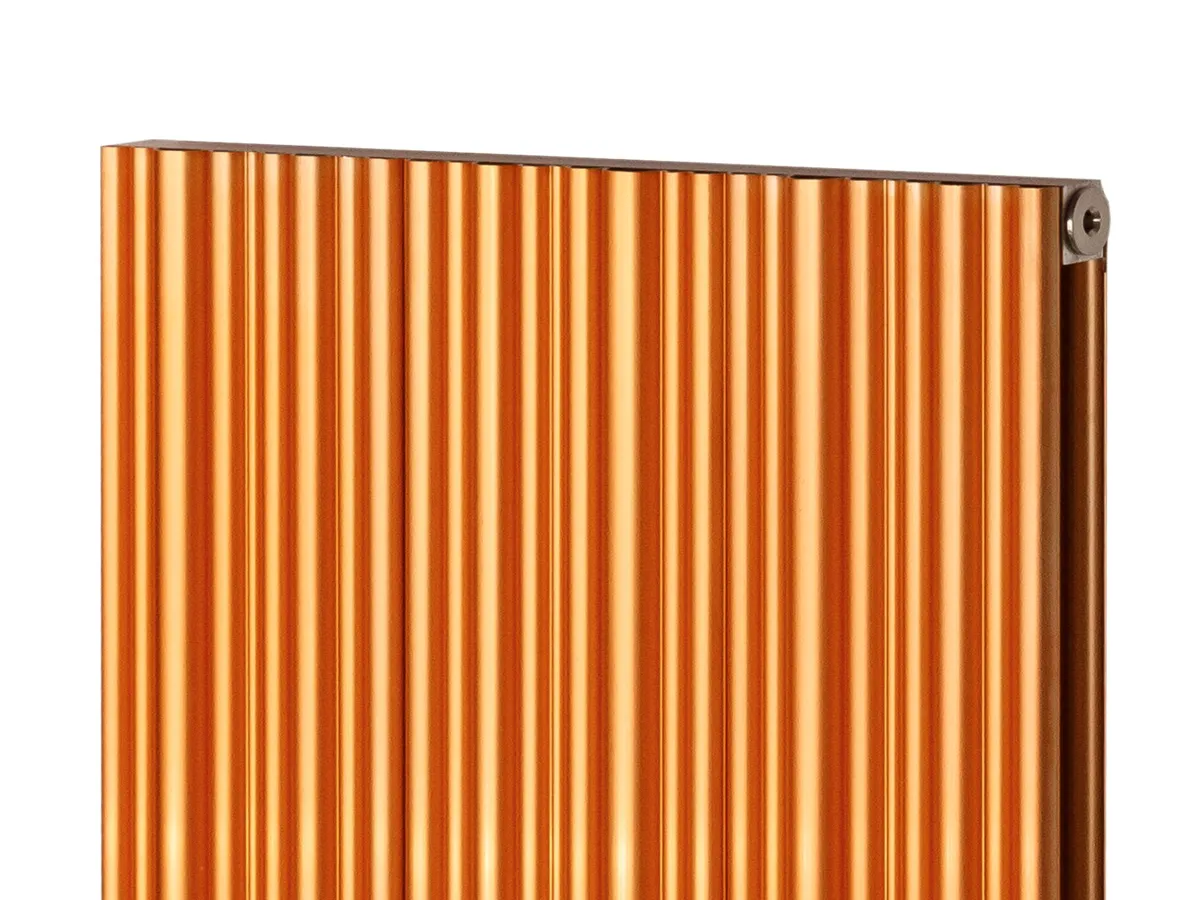 Calorifer decorativ LOJIMAX colecția BAMBOO DOUBLE 1800x359 mm, Copper Matt Anodising