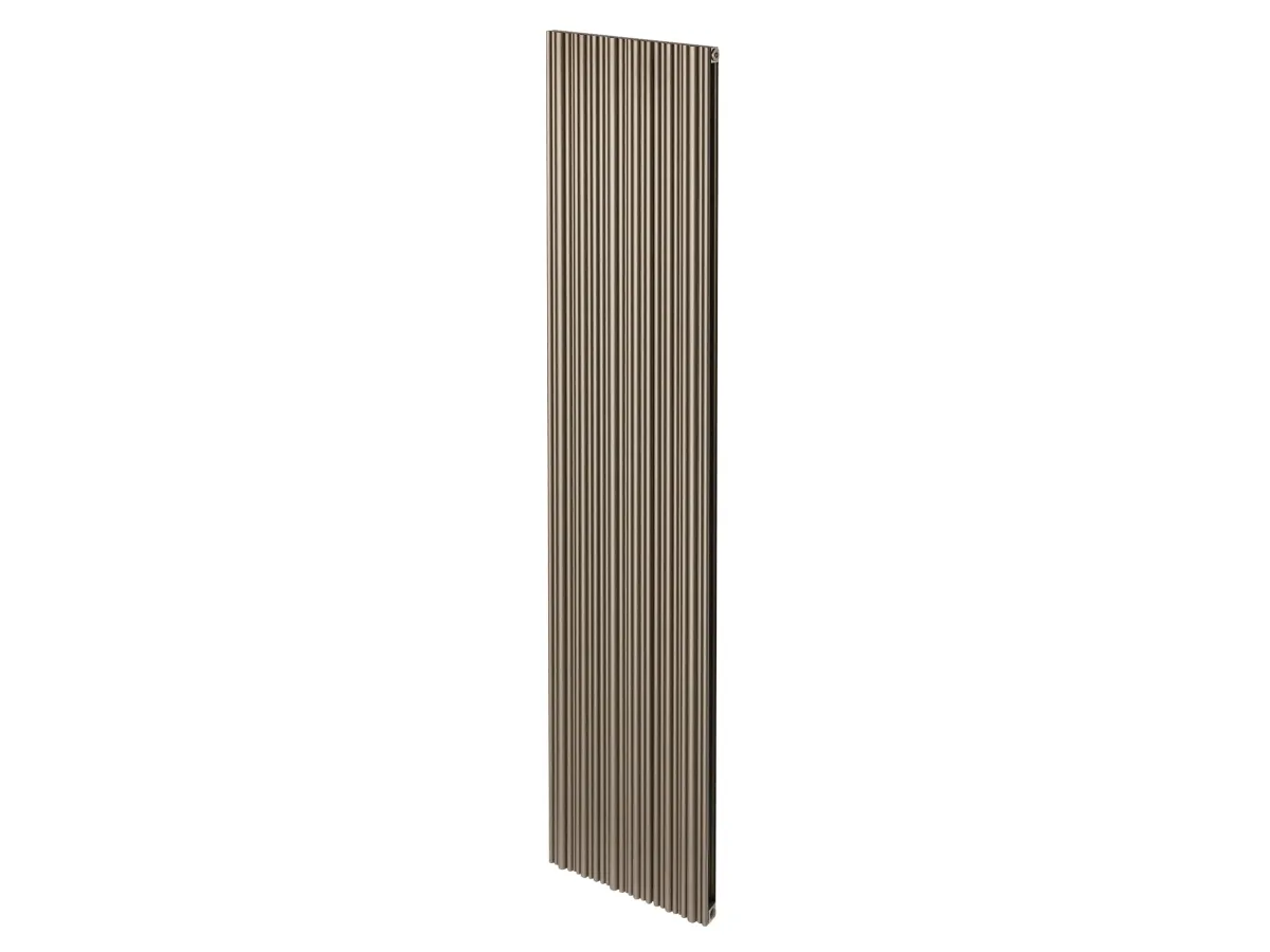 Calorifer decorativ LOJIMAX colecția BAMBOO DOUBLE 600x959 mm, Bronze Matt Anodising