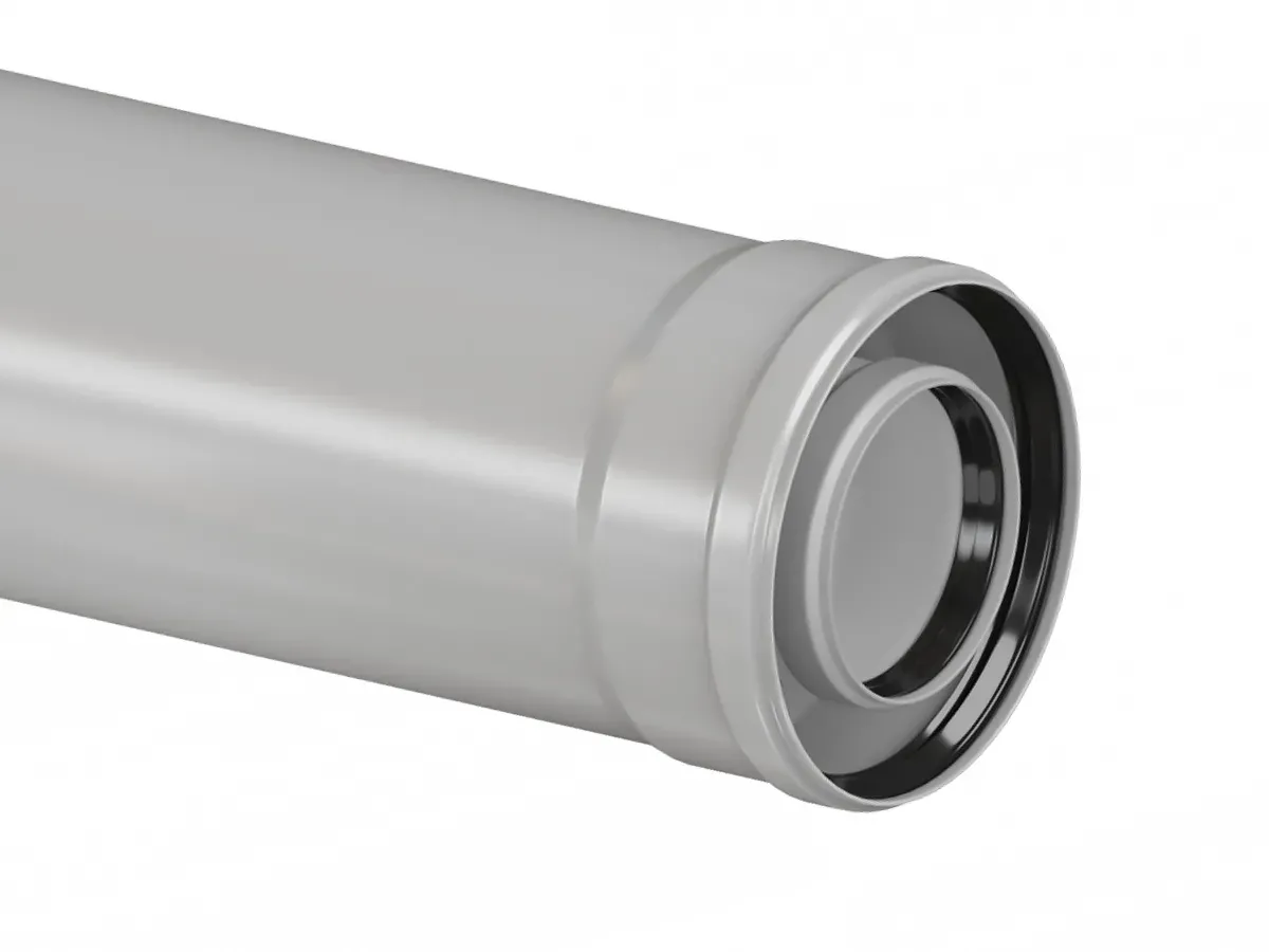 Prelungire coaxială, pentru coș de condens d 60/100 mm, l 500 mm