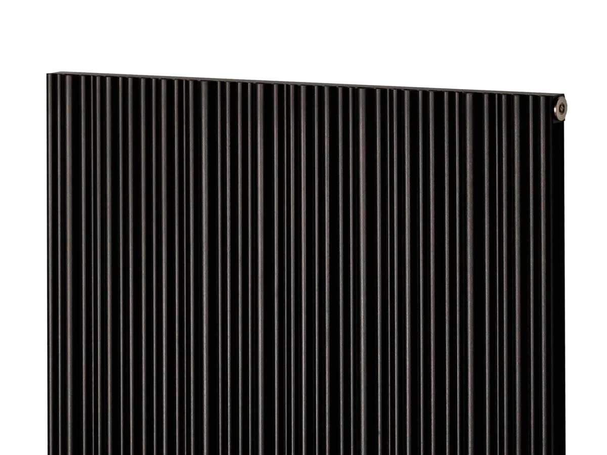 Calorifer decorativ LOJIMAX colecția BAMBOO DOUBLE 1400x359 mm, Negru