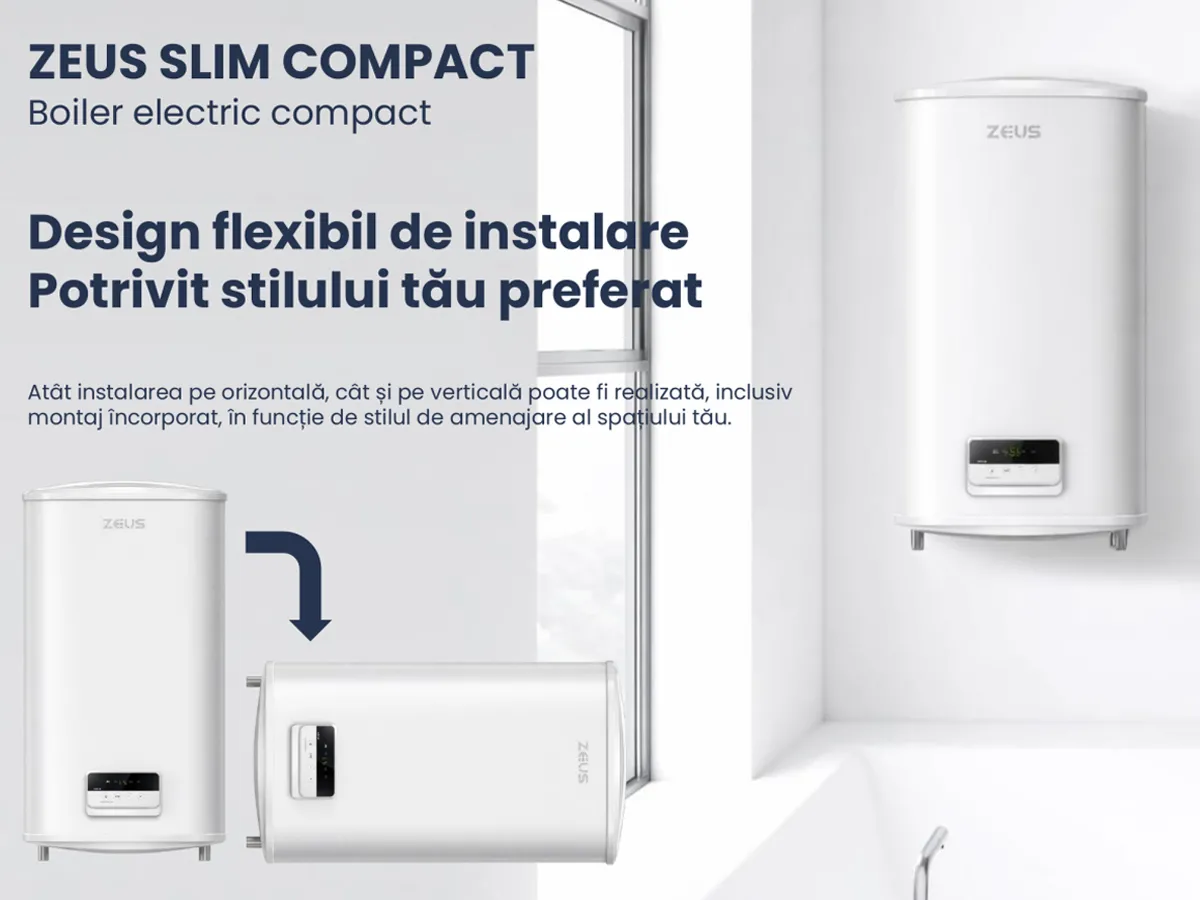 Boiler electric ZEUS SLIM COMPACT 30 l