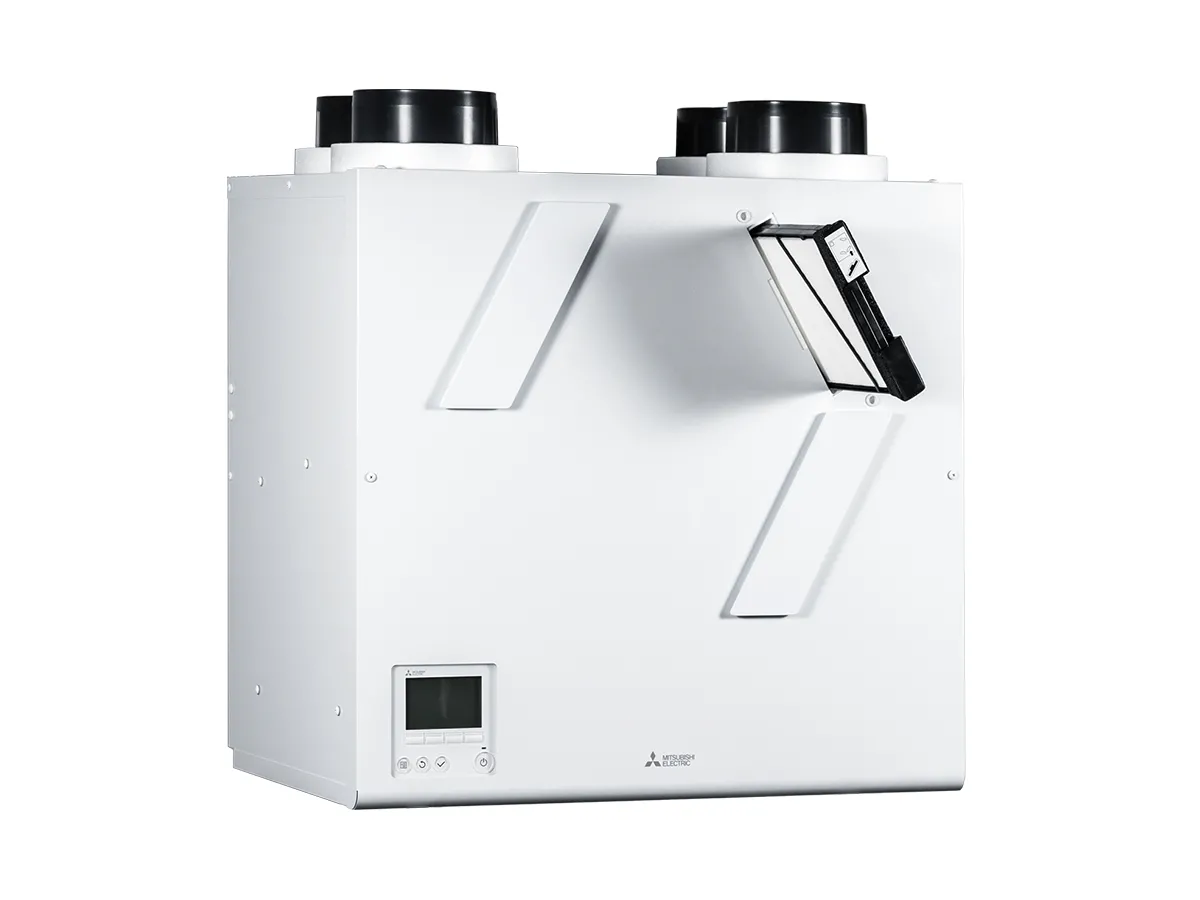 Recuperator de aer cu sistem de ventilație de perete Mitsubishi Electric VL-500CZPVU-R-EG (debit de aer 500 m³/h)