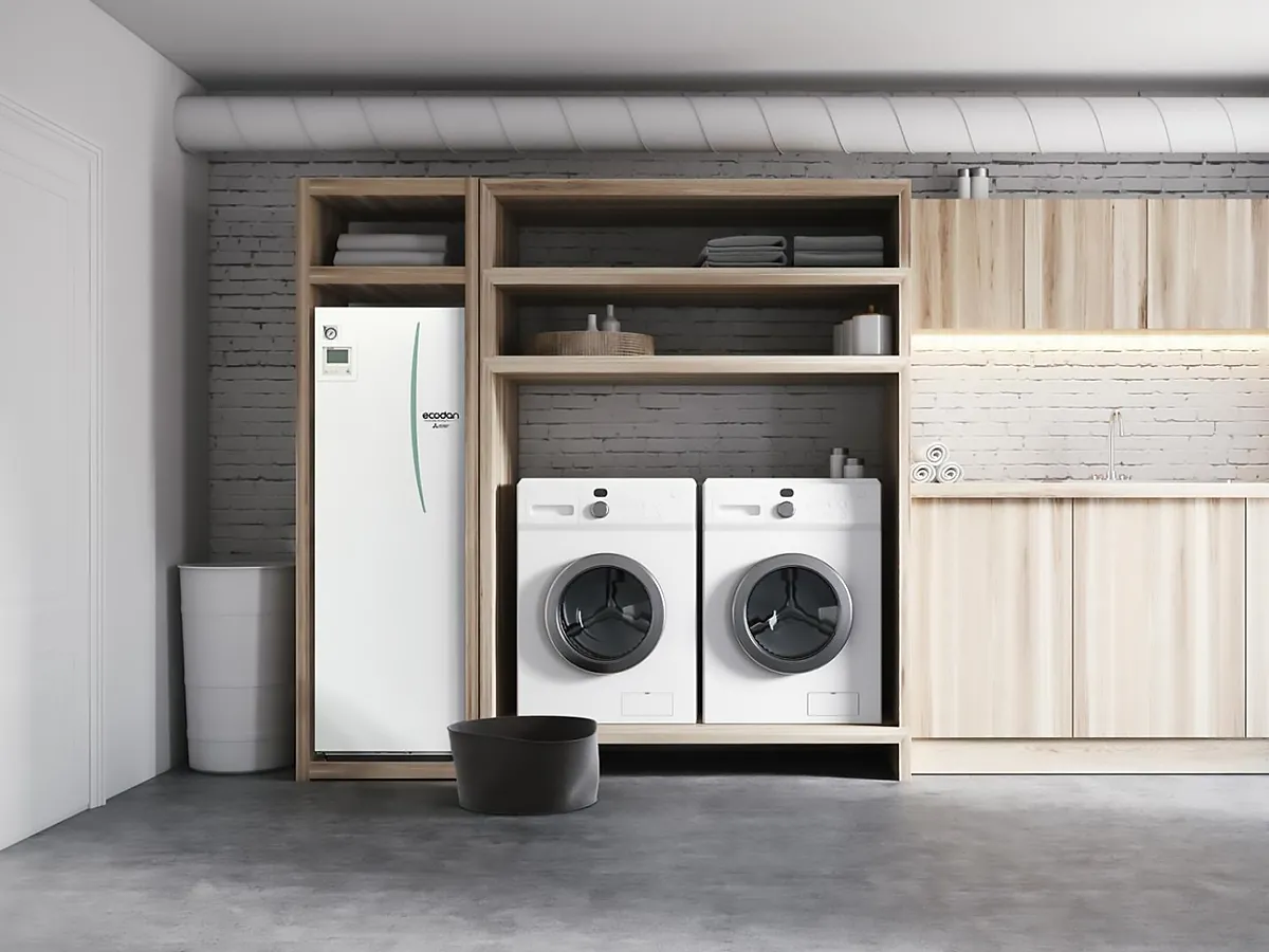Pompă de căldură, unitate interioară Mitsubishi Electric Ecodan cu boiler integrat ERST20F-VM6E (200 litri)