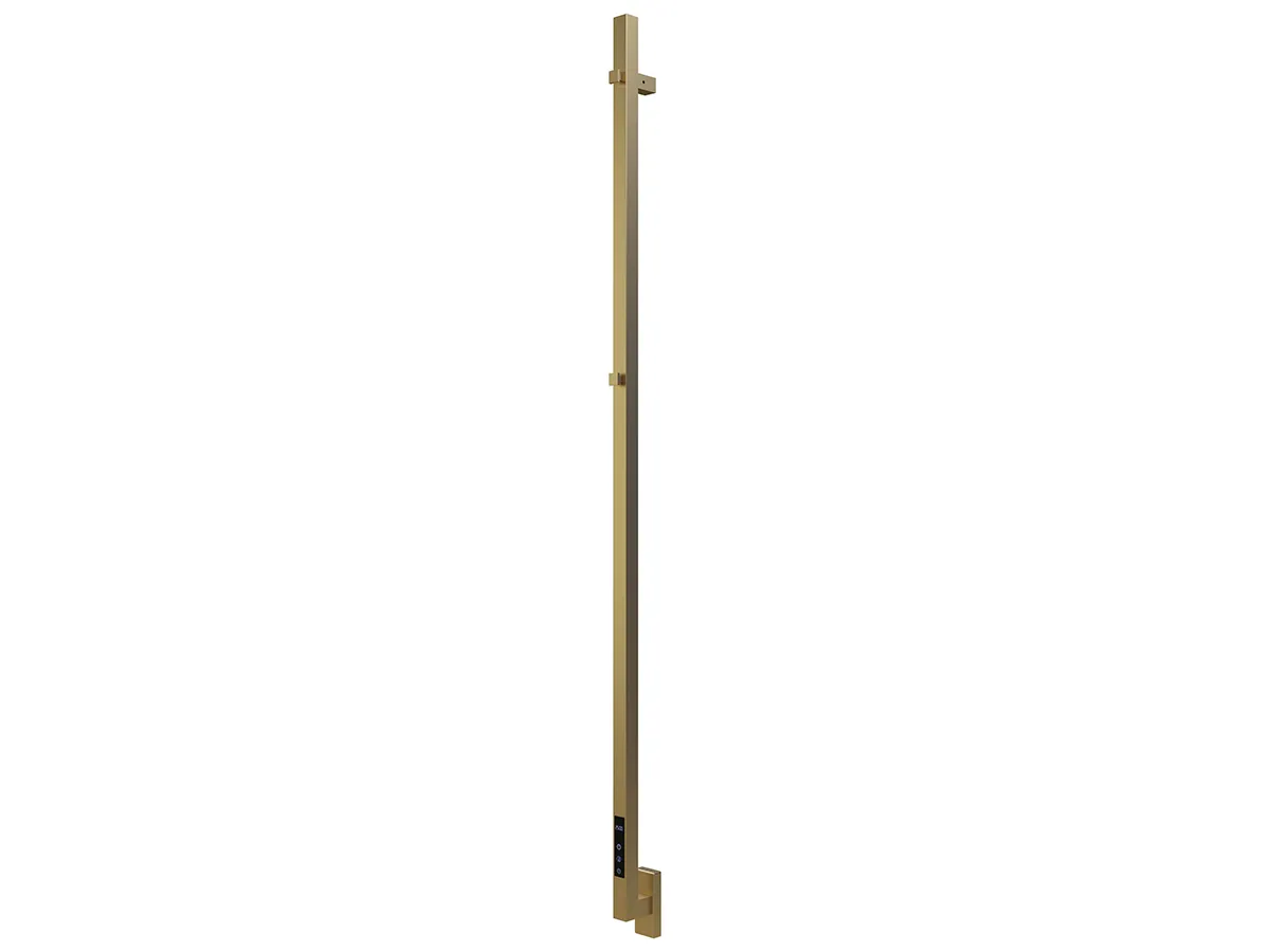 Uscător de prosoape de design CARISA, colecția MAXIM, 1500x30 mm, Brushed brass
