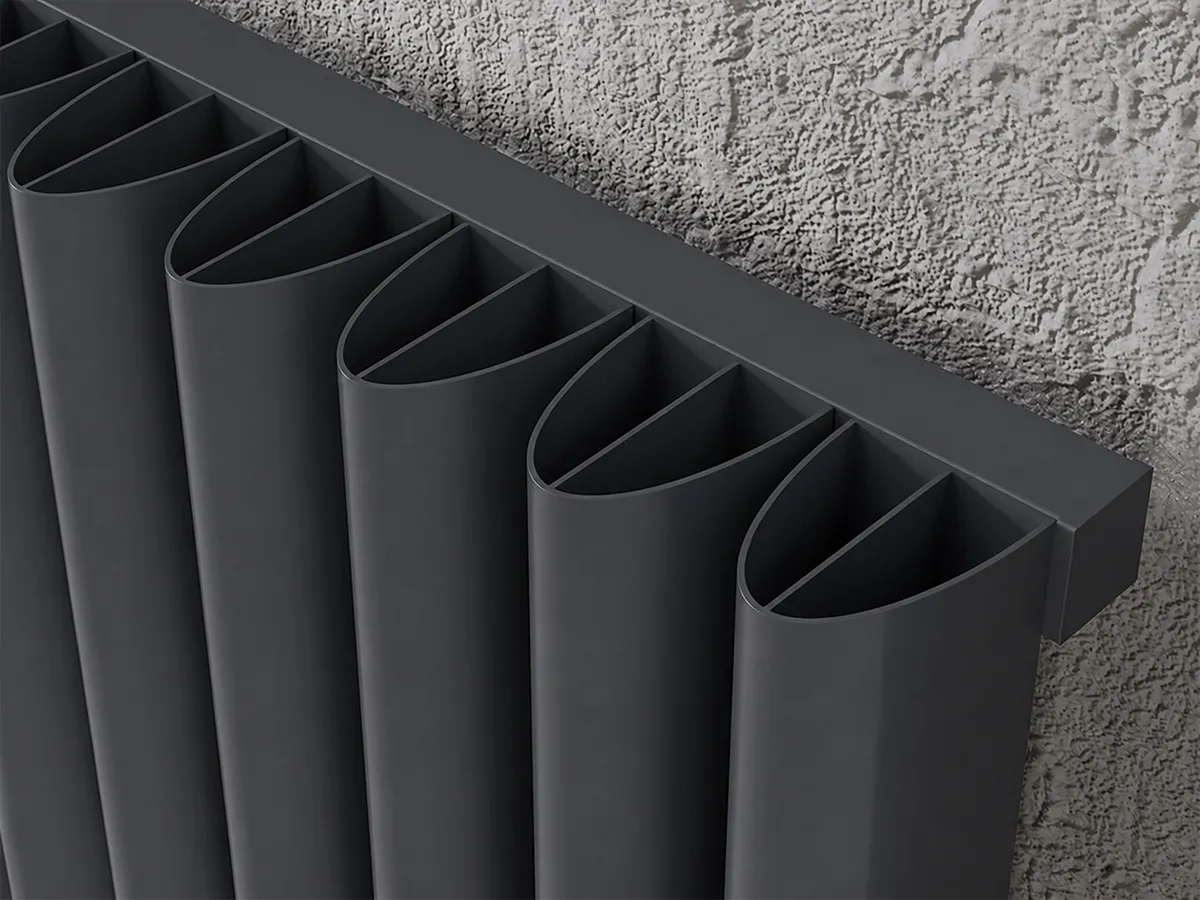 Calorifer decorativ LOJIMAX colecția ALBITE 1400x490 mm, Antracit