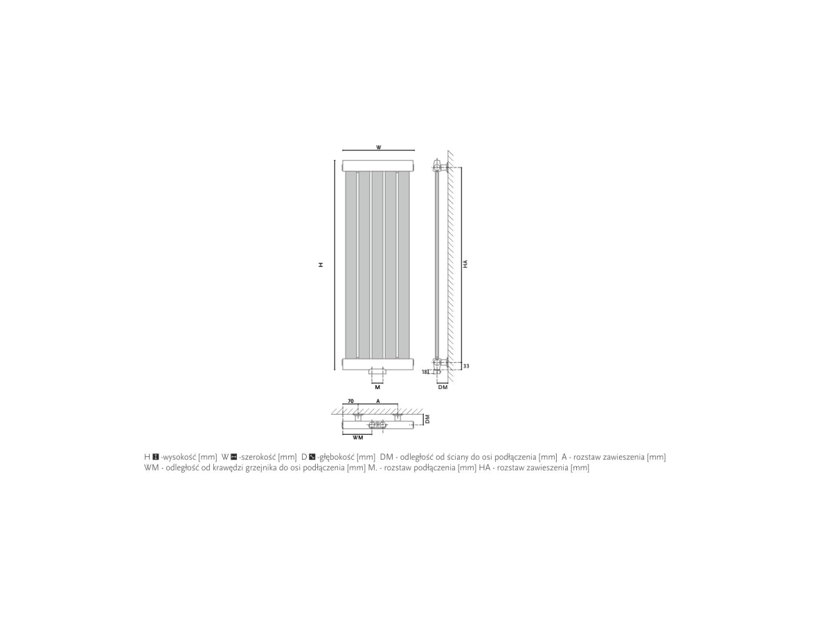 Radiator design GORGIEL GERONA AG 180/30