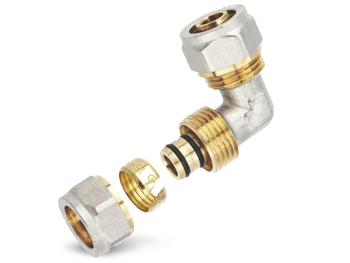 Cot conector pentru teava multistrat PEX-AL-PEX 20 mm x 20 mm